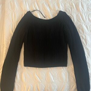 H&M Off the Shoulder Ribbed Sweater